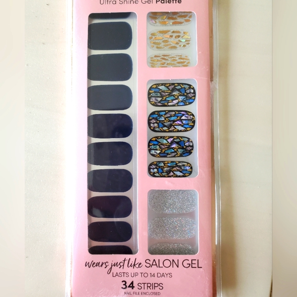 Nail strips sticker set